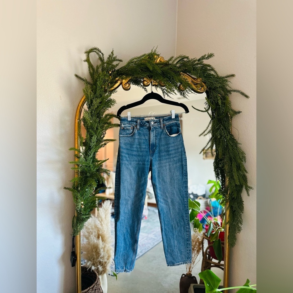 Abercrombie mom jeans 0/25 short curve